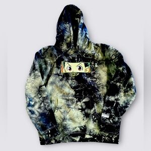 Hypland x Hunter x Hunter Gon Eye Green Tie Dye Hoodie Sz M
